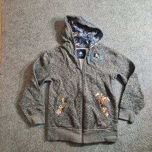 2019 Disney Parks Full Zip Hoodie Sweatshirt Embroidered Mickey Mouse Youth XL